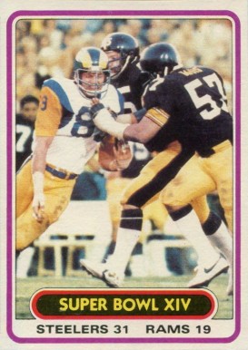 1980 Topps Super Bowl XIV #494 Football Card