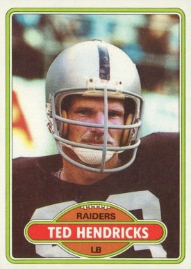 1980 Topps Ted Hendricks #489 Football Card