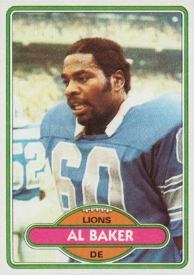 1980 Topps Al "Bubba" Baker #385 Football Card