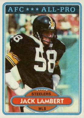 1980 Topps Jack Lambert #280 Football Card