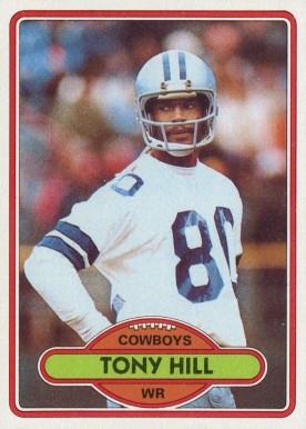 1980 Topps Tony Hill #53 Football Card