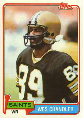 1981 Topps Wes Chandler #428 Football Card
