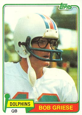 1981 Topps Bob Griese #482 Football Card