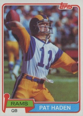 1981 Topps Pat Haden #445 Football Card