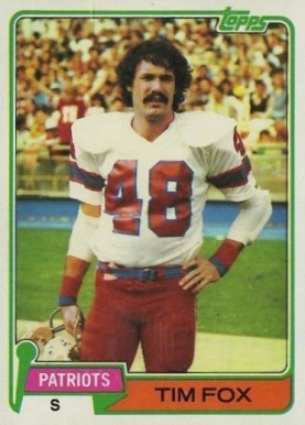 1981 Topps Tim Fox #434 Football Card