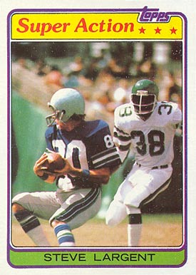 1981 Topps Steve Largent #343 Football Card