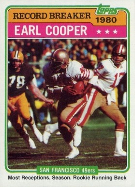 1981 Topps Earl Cooper #331 Football Card