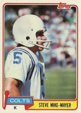 1981 Topps Steve Mike-Mayer #277 Football Card