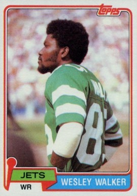 1981 Topps Wesley Walker #118 Football Card