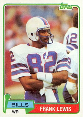 1981 Topps Frank Lewis #18 Football Card