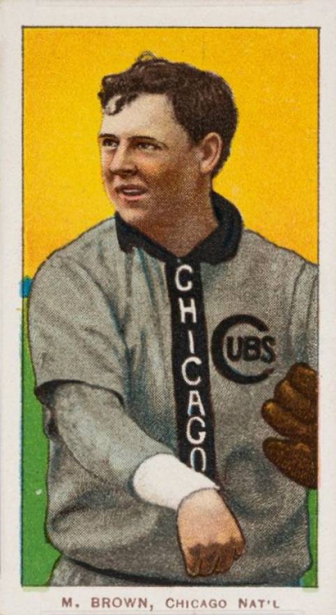 1909 White Borders Old Mill Brown, Chicago Nat'L #57 Baseball Card