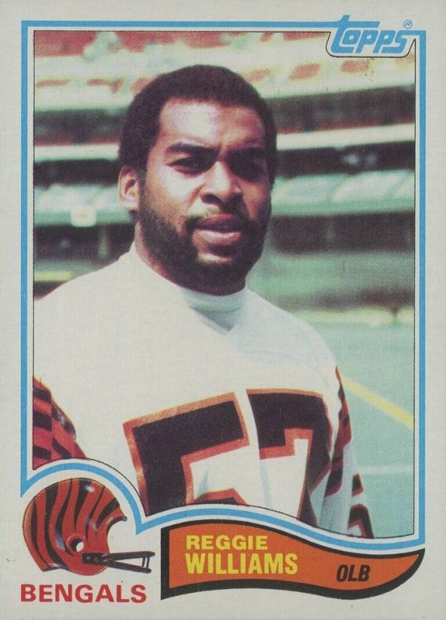 1982 Topps Reggie Williams #54 Football Card