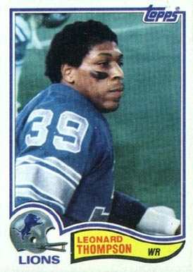 1982 Topps Leonard Thompson #352 Football Card