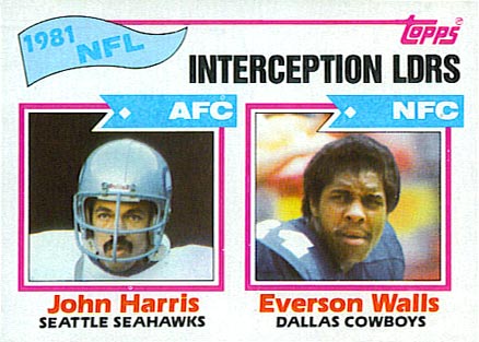 1982 Topps Interception Leaders #261 Football Card