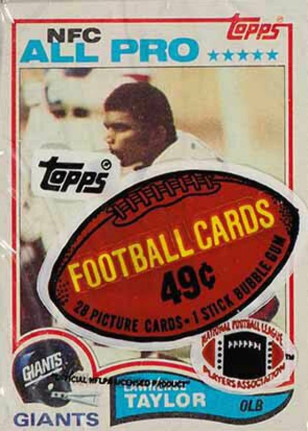 1982 Topps Cello Pack #CP Football Card