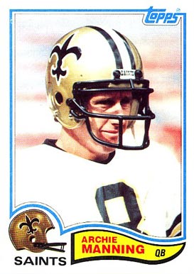 1982 Topps Archie Manning #408 Football Card