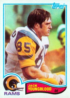1982 Topps Jack Youngblood #388 Football Card
