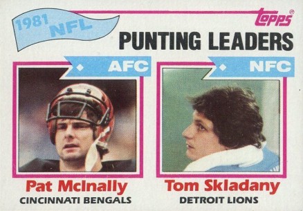 1982 Topps Punting Leaders #262 Football Card