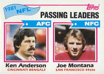 1982 Topps Passing Leaders #257 Football Card