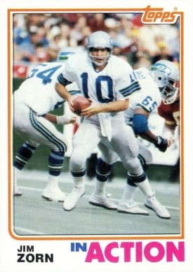 1982 Topps Jim Zorn #256 Football Card