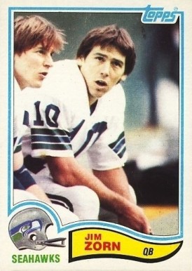 1982 Topps Jim Zorn #255 Football Card