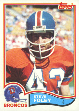 1982 Topps Steve Foley #78 Football Card