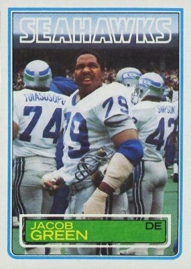 1983 Topps Jacob Green #385 Football Card