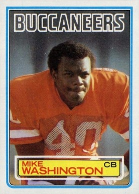 1983 Topps Mike Washington #183 Football Card
