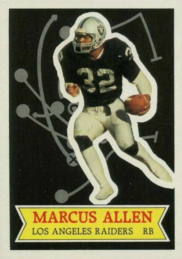 1984 Topps Glossy Glossy Send-in Marcus Allen #1 Football Card