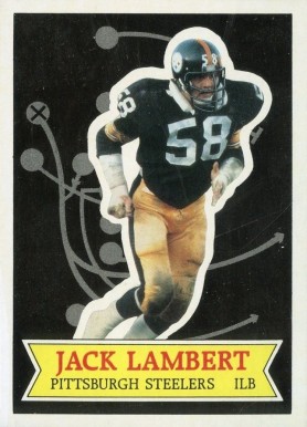 1984 Topps Glossy Glossy Send-in Jack Lambert #25 Football Card