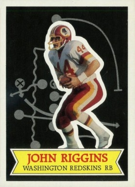 1984 Topps Glossy Glossy Send-in John Riggins #2 Football Card
