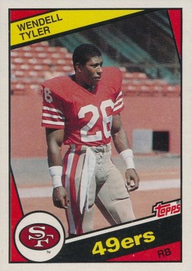 1984 Topps Wendell Tyler #361 Football Card