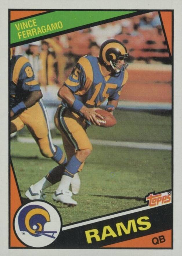 1984 Topps Vince Ferragamo #283 Football Card