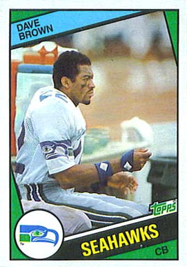 1984 Topps Dave Brown #190 Football Card