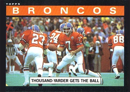 1985 Topps 1000 Yarder gets the ball #235 Football Card