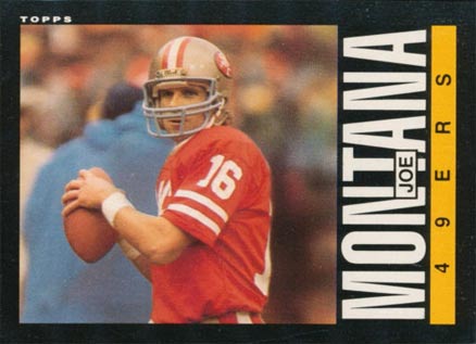 1985 Topps Joe Montana #157 Football Card