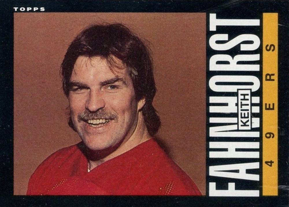 1985 Topps Keith Fahnhorst #154 Football Card