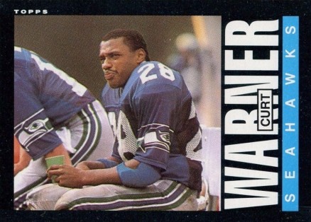 1985 Topps Curt Warner #392 Football Card