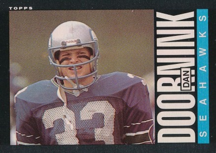 1985 Topps Dan Doornink #383 Football Card