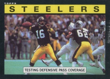 1985 Topps Pittsburgh Steelers Team Leaders #351 Football Card