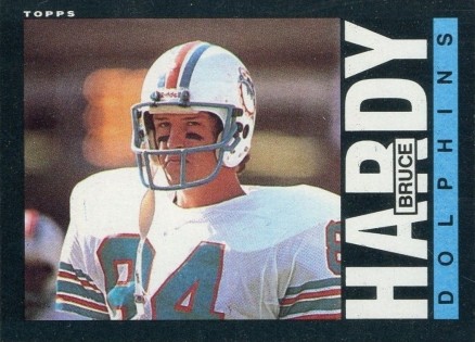 1985 Topps Bruce Hardy #312 Football Card