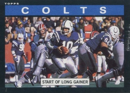 1985 Topps Indianapolis Colts Team Leaders #258 Football Card