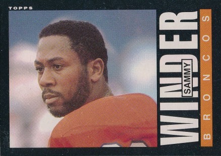 1985 Topps Sammy Winder #247 Football Card