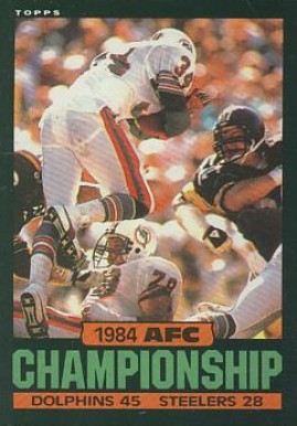 1985 Topps AFC Championship #8 Football Card