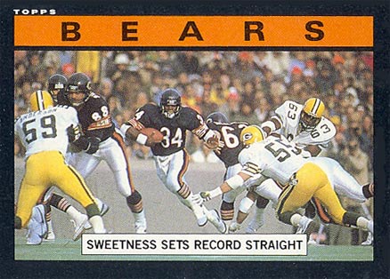 1985 Topps Bears Team Leaders #22 Football Card