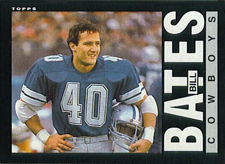 1985 Topps Bill Bates #38 Football Card