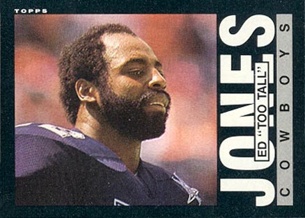 1985 Topps Ed Too Tall Jones #46 Football Card