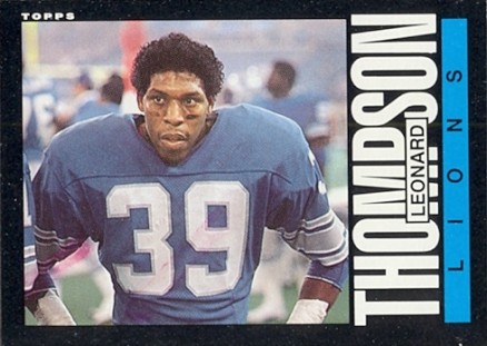 1985 Topps Leonard Thompson #64 Football Card