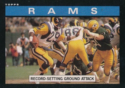 1985 Topps Rams Team Leaders #77 Football Card
