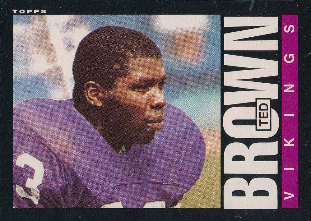 1985 Topps Ted Brown #91 Football Card